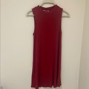 American Eagle Outfitters Sleeveless Burgundy Mini Dress